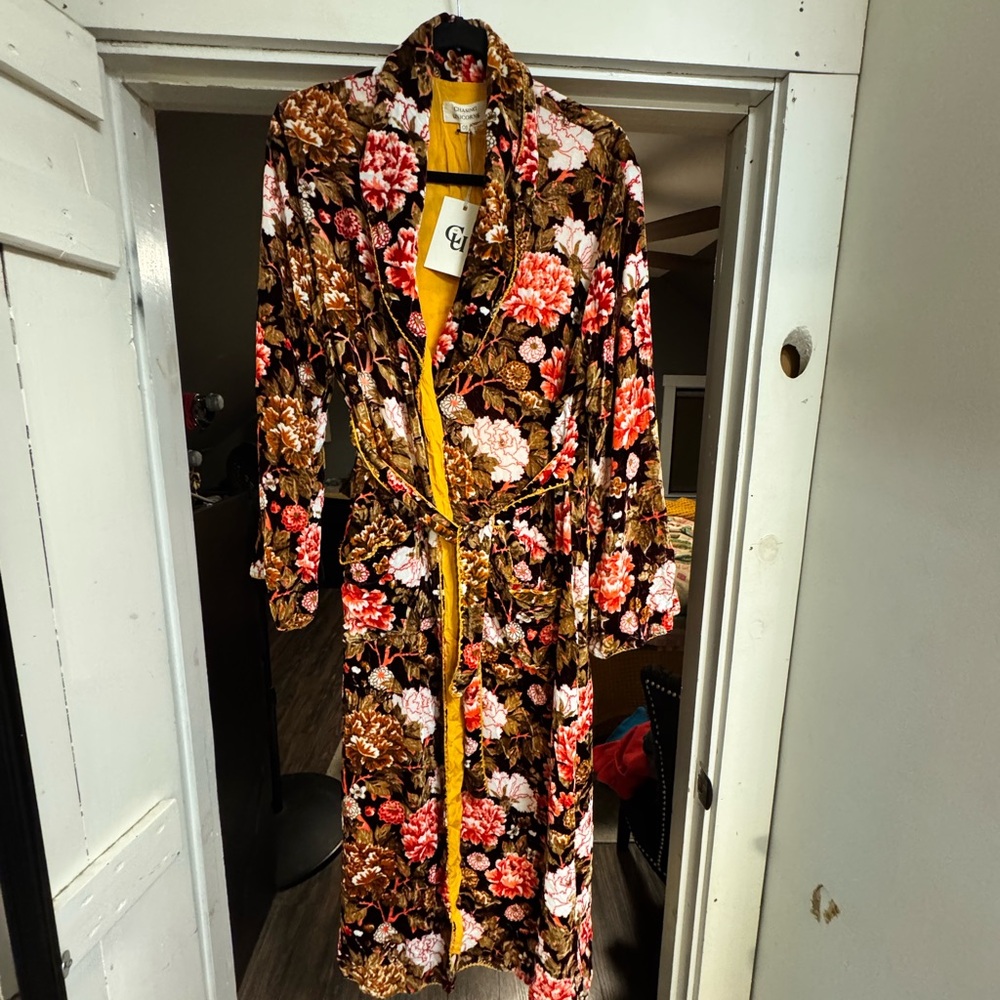 Chasing Unicorns Roadhouse Velvet Robe with Belt